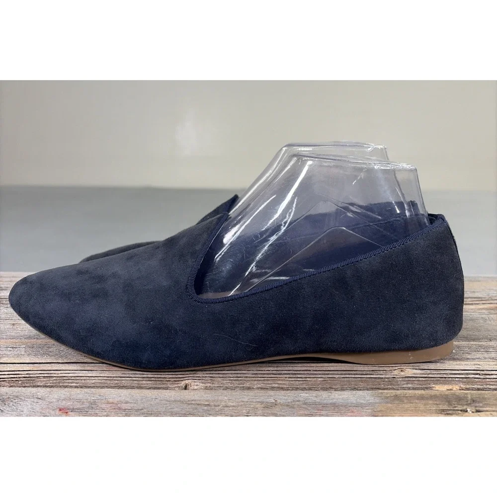 Birdies The Starling Blue Suede Loafer Flats Women’s Size 9.5 Bnfts Charity